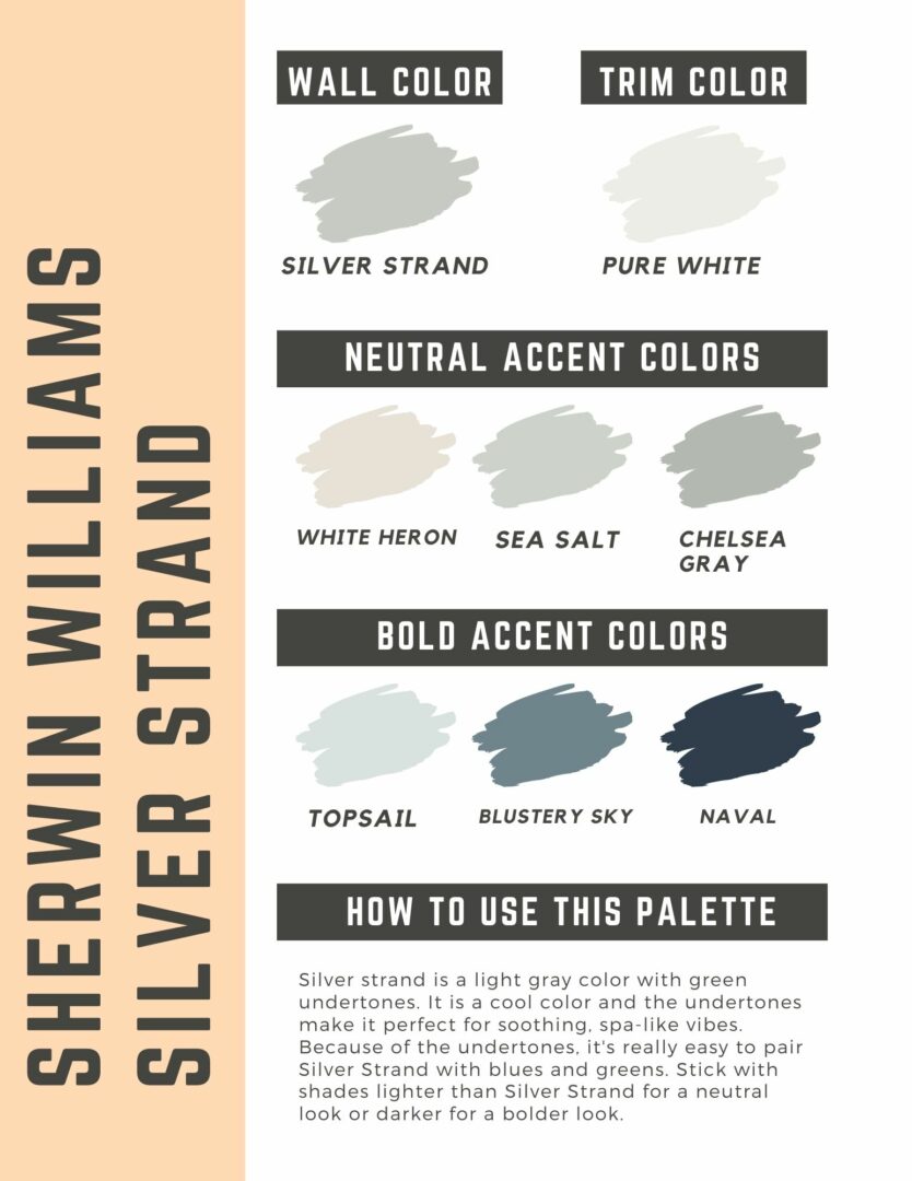 Sherwin Williams Silver Strand Coordinating Colors The Paint Color