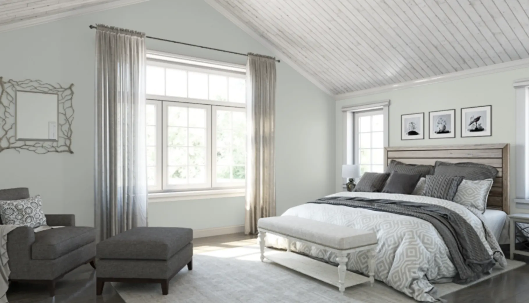 sherwin williams sea salt bedroom