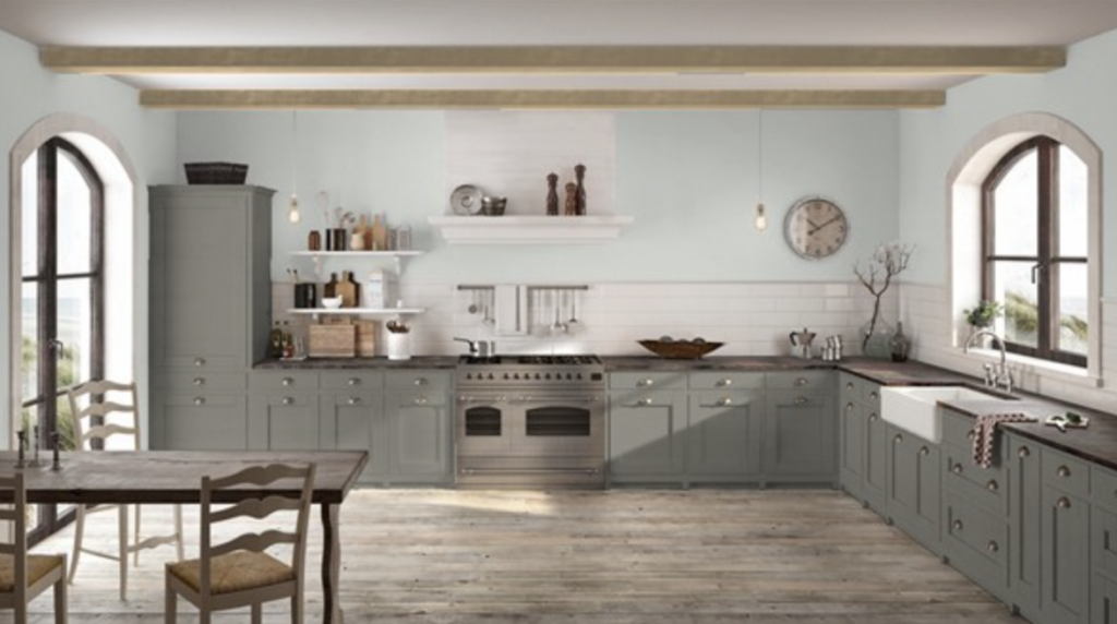 Benjamin Moore Chelsea Gray kitchen cabinet