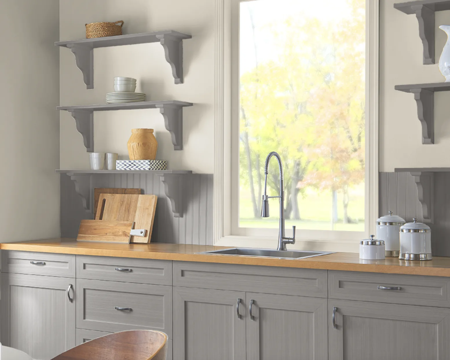 behr amazon stone kitchen cabinets