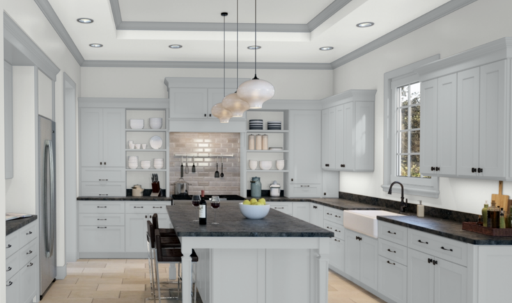 The 8 Best Gray Paint Colors for Cabinets for 2022 - The Paint Color ...