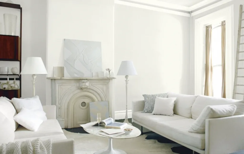 benjamin moore white dove living room