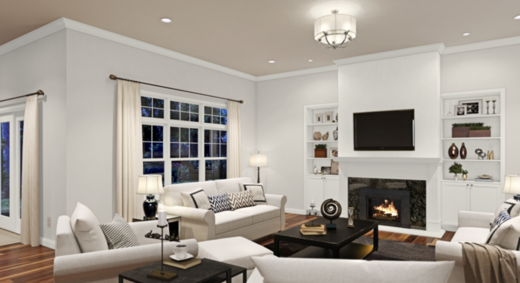 sherwin williams aesthetic white living room