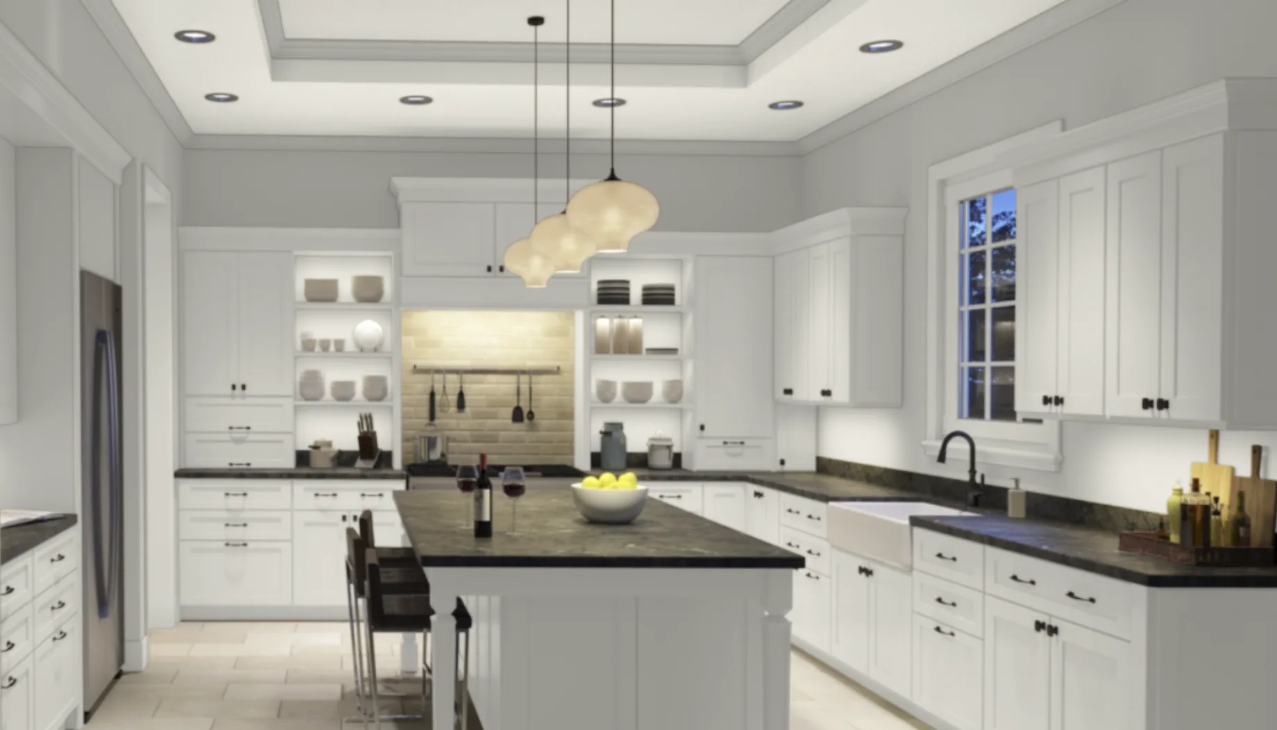 sherwin williams alabaster kitchen cabinets