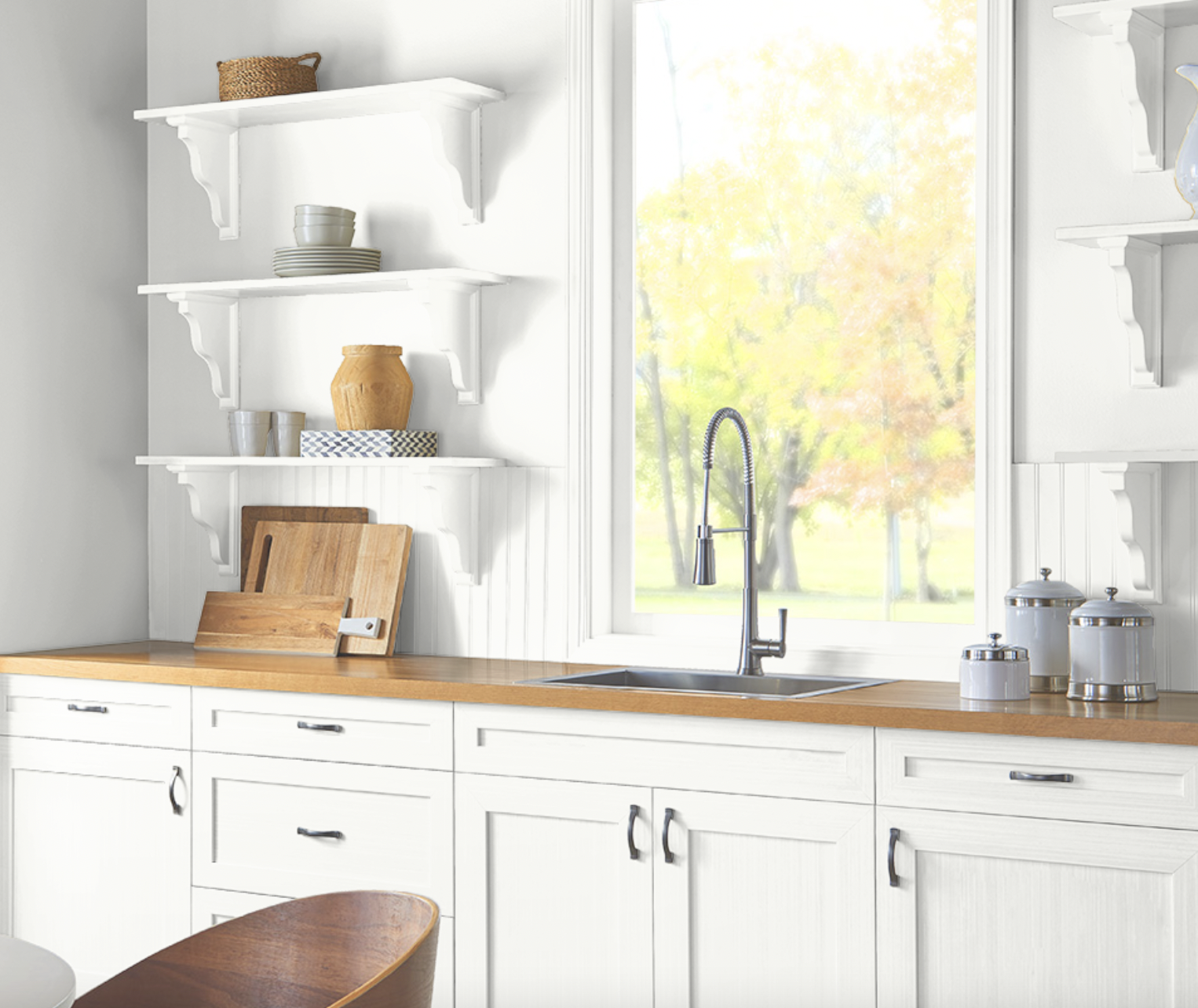 behr ultra pure white kitchen cabinets