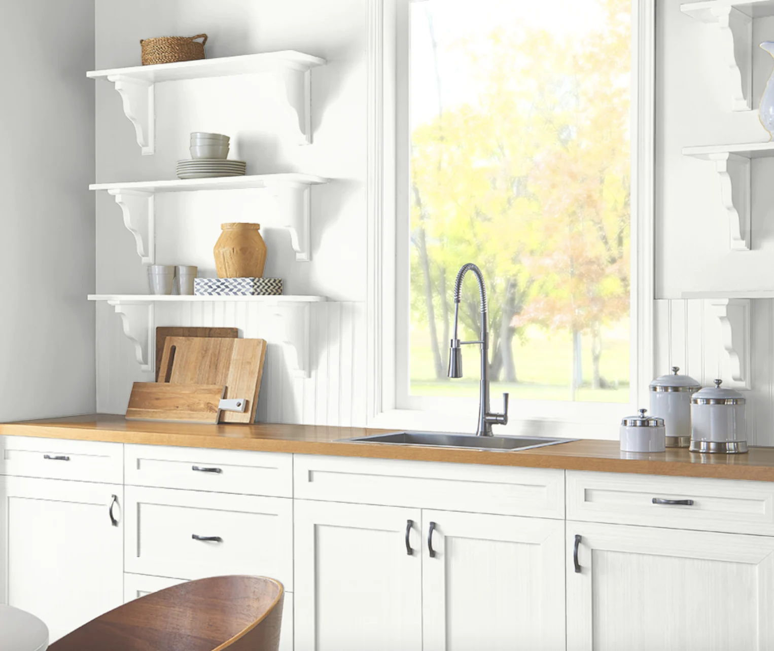 behr ultra pure white kitchen cabinets