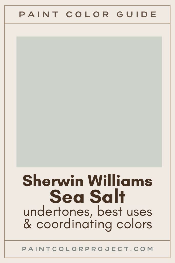 Sherwin Williams Sea Salt Paint Color guide