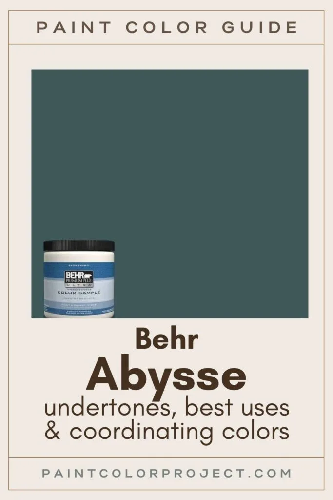 Behr Abysse A Complete Color Review The Paint Project - Best Behr Tan Paint Colors