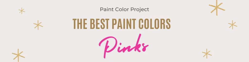 best paint colors pinks banner