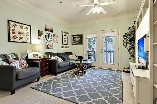 Living Room in our condo, Olympic Sea Foam