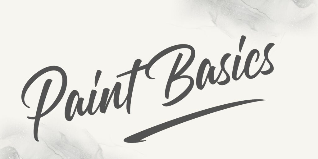 paint basics banner