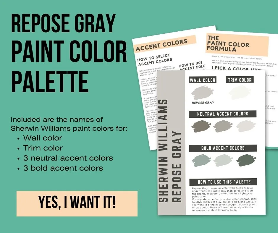 repose gray paint color palette