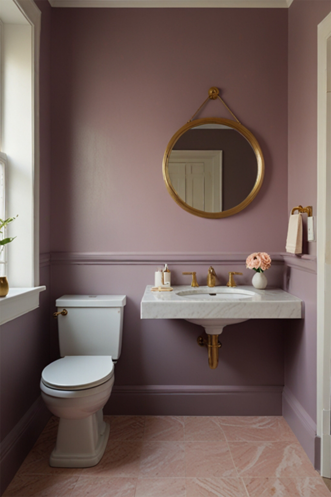 Orleans Violet by Benjamin Moore half bath