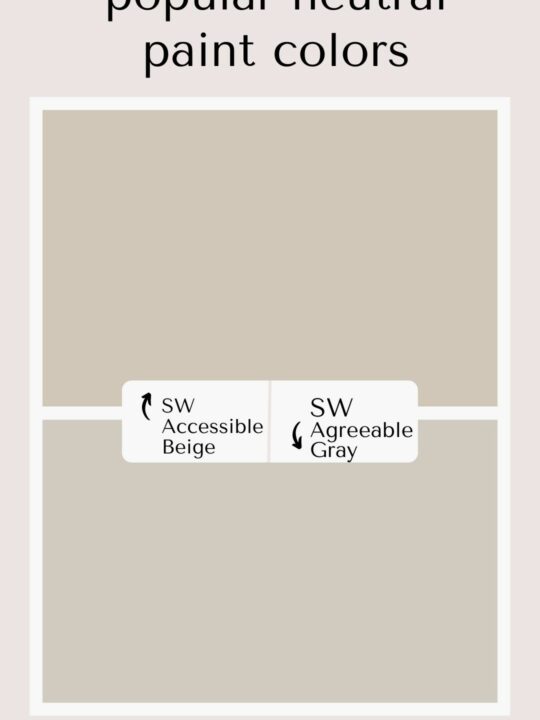 SW accessible beige vs agreeable gray