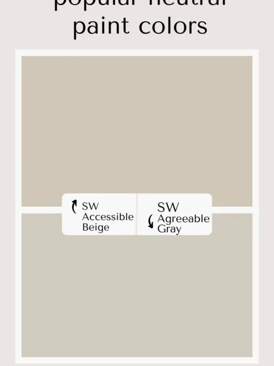SW accessible beige vs agreeable gray
