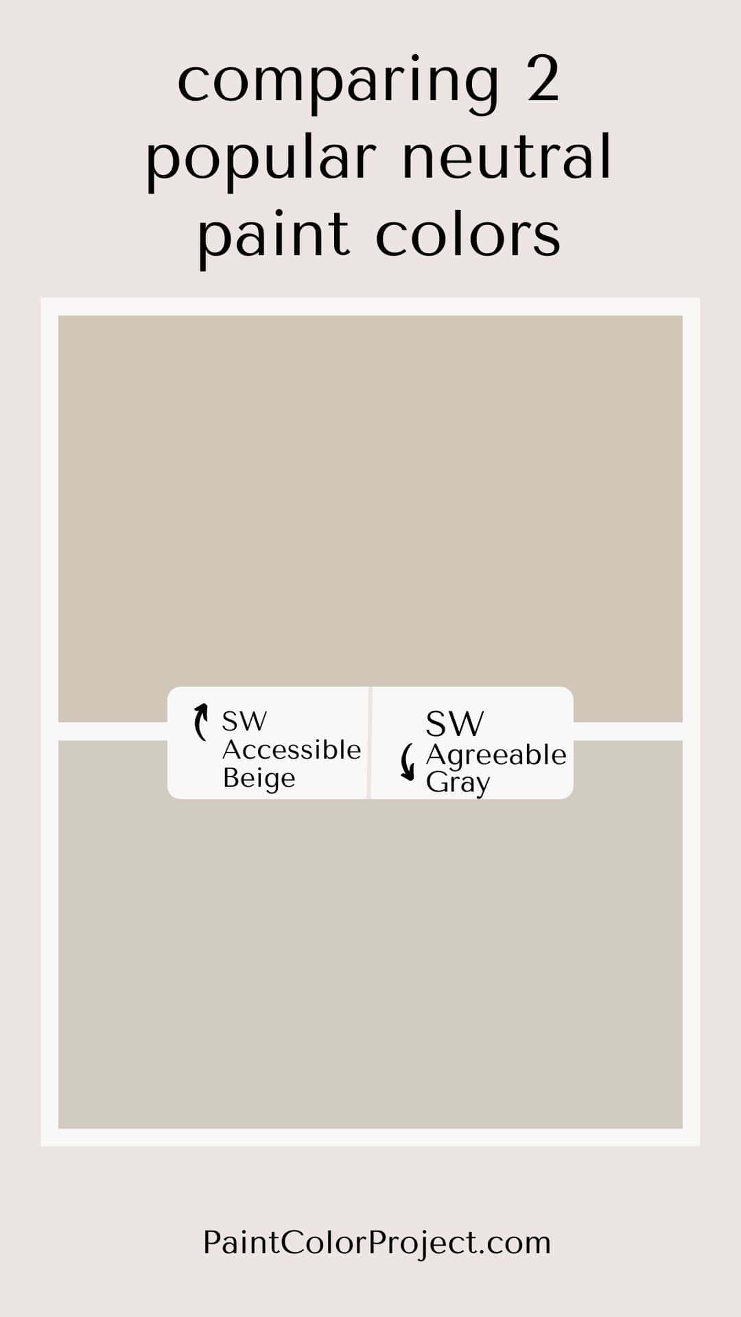 Agreeable Gray Vs Accessible Beige Let s Compare The Paint Color 