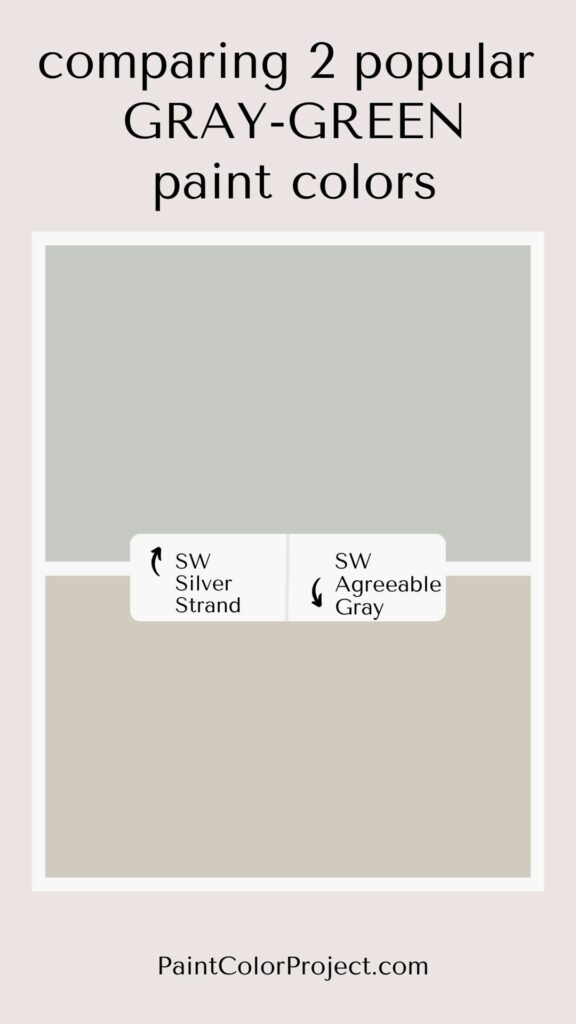 SW silver strand vs agreeable gray