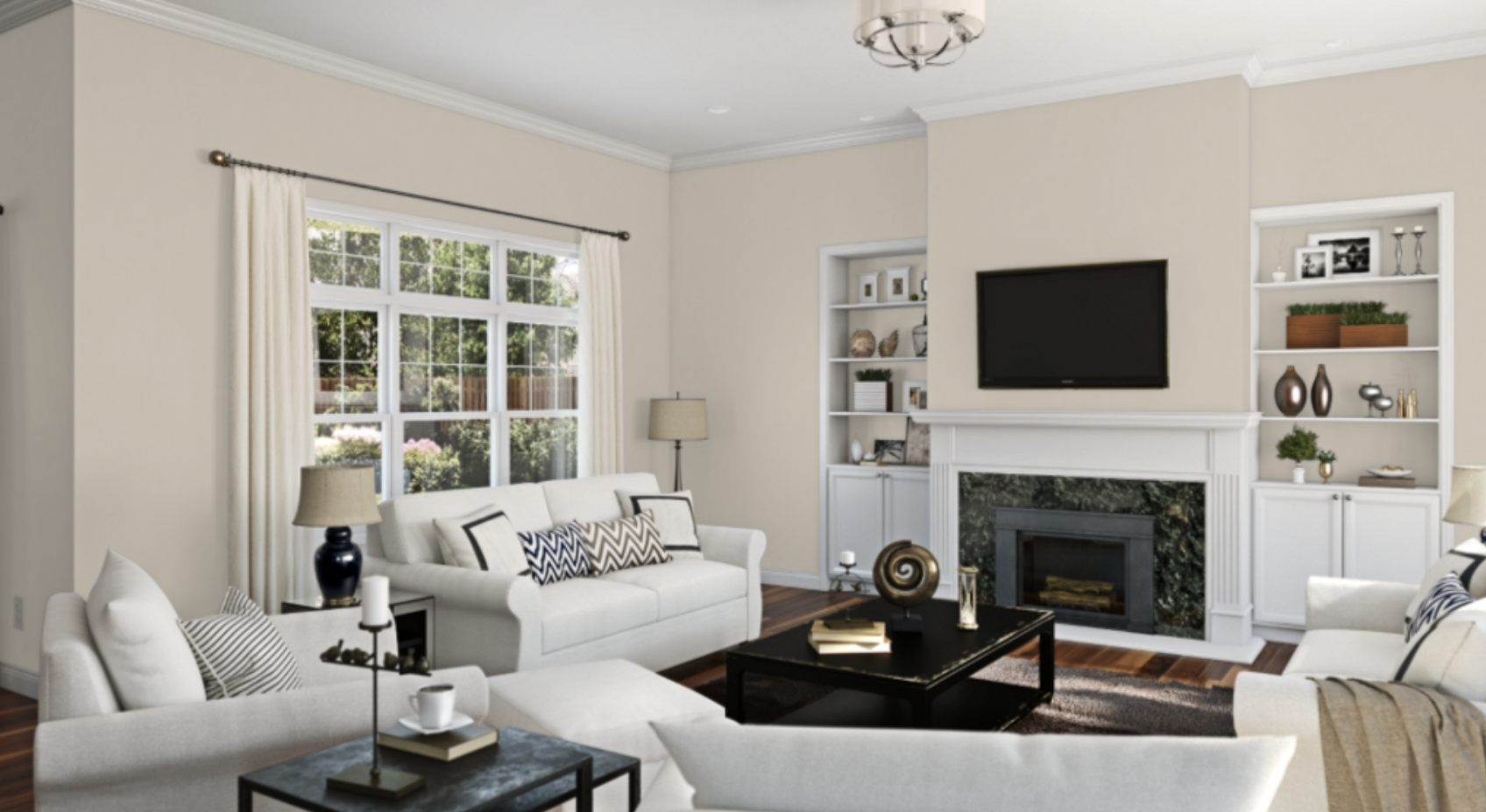 Sherwin Williams Accessible Beige living room