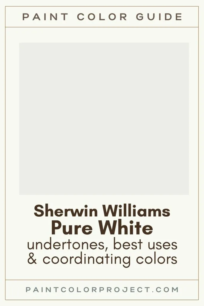 Fokken Nathaniel Ward Knipoog Sherwin Williams Pure White: a complete color review! - The Paint Color  Project