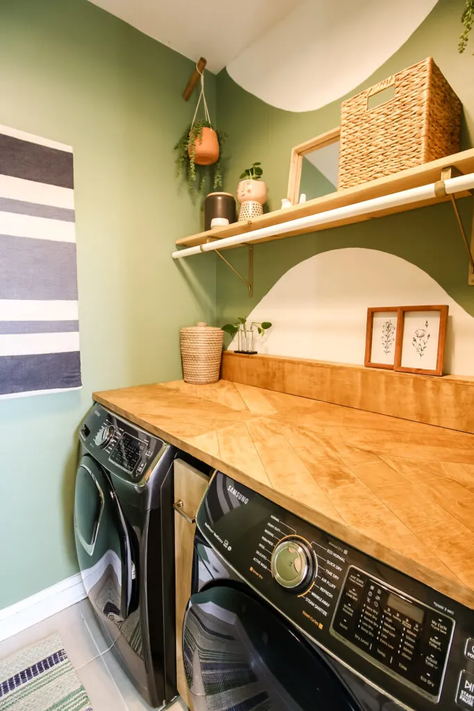 laundry room painted behr laurel tree