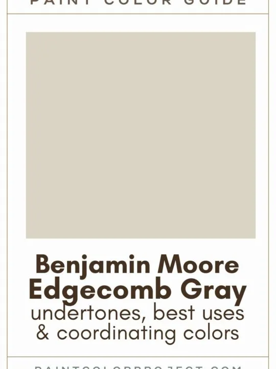 Benjamin Moore Edgecomb Gray paint color guide