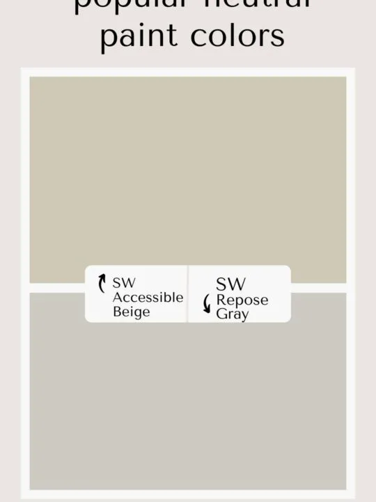 SW accessible beige vs repose gray