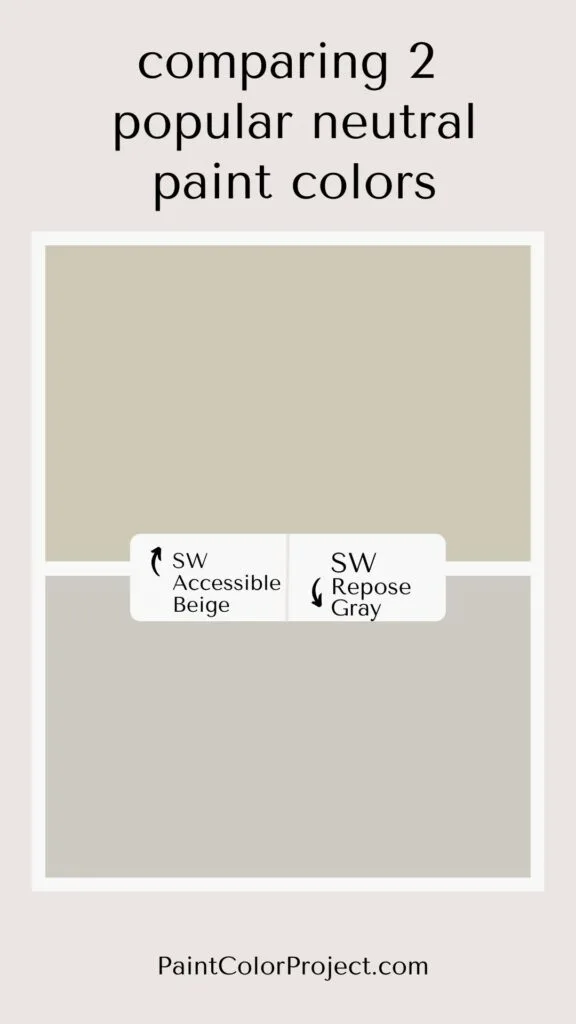 SW accessible beige vs repose gray