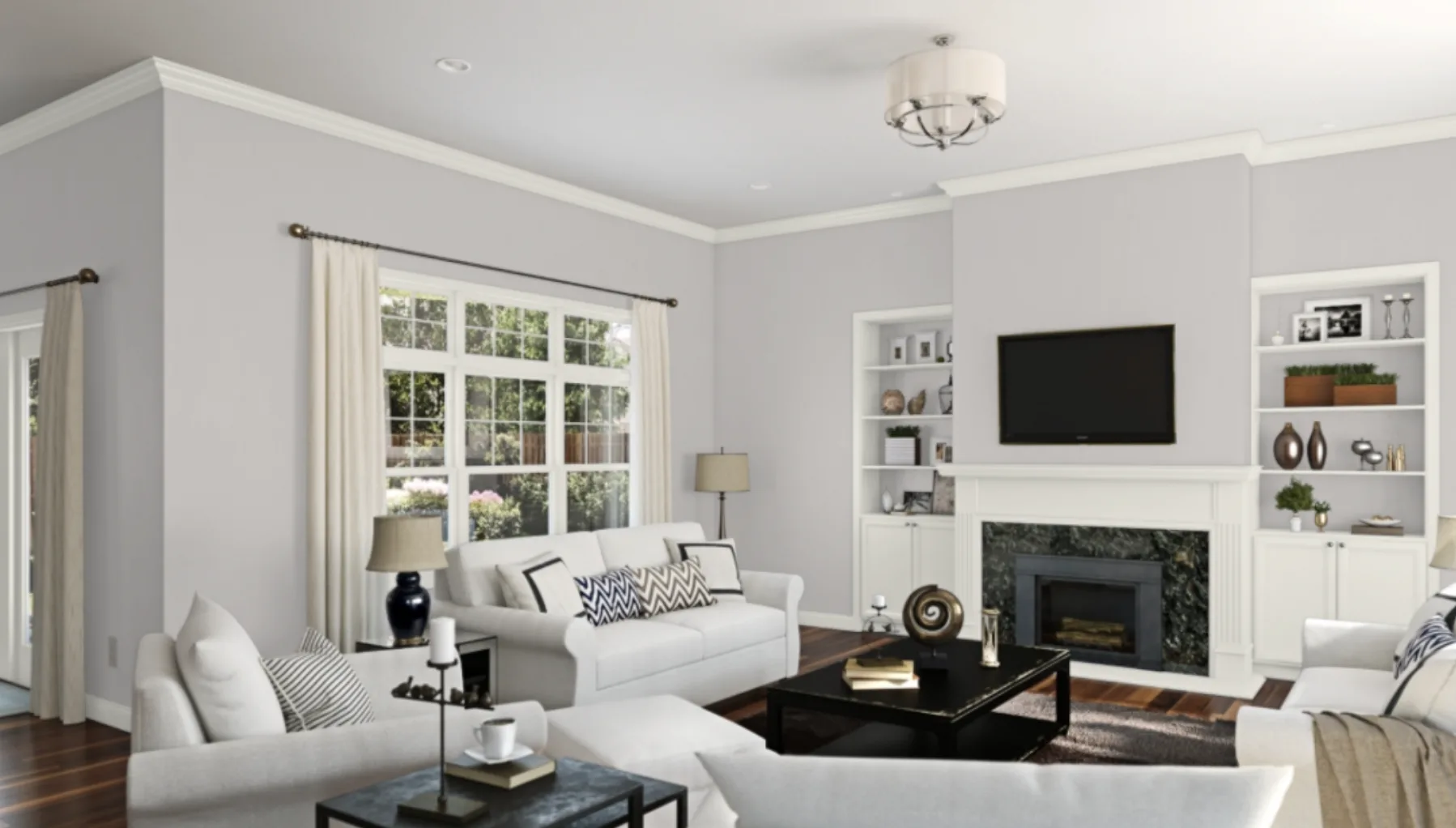 SW grayish living room