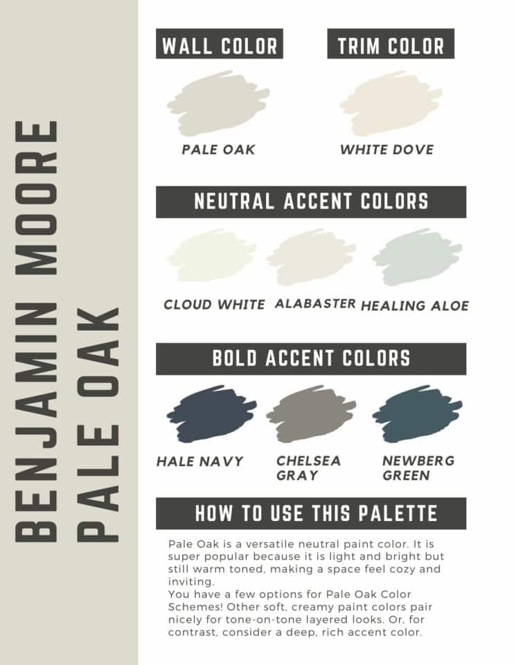 What colors go with Pale Oak? The Paint Color Project