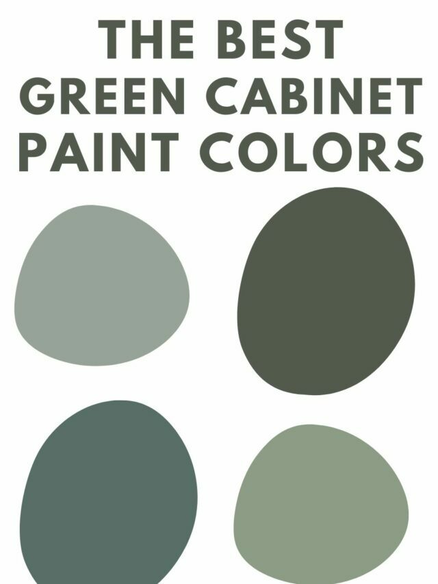 the best green paint colors for cabinets