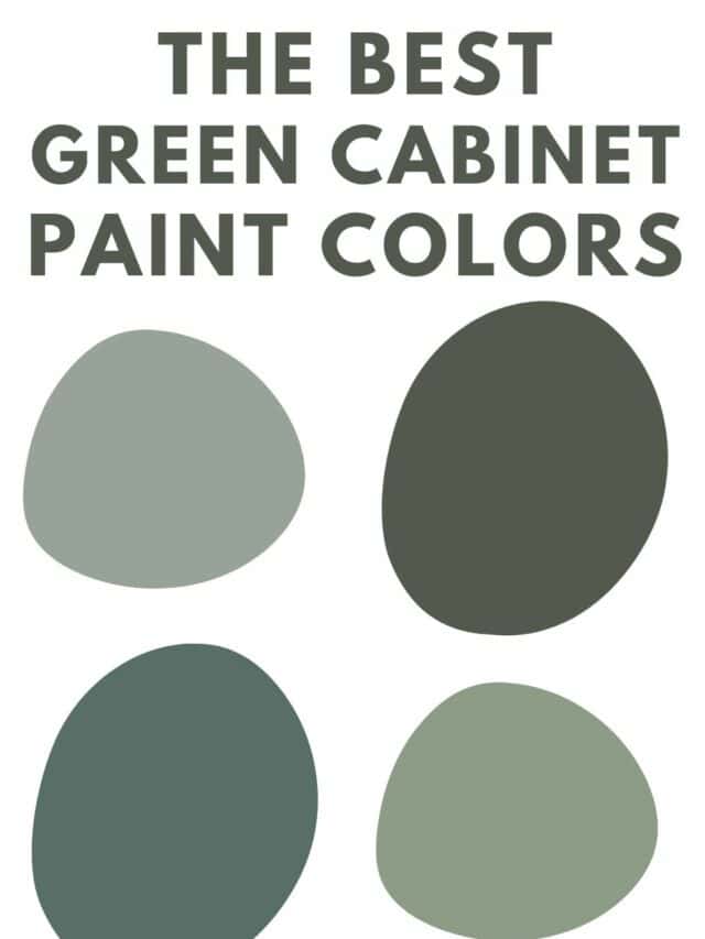 the best green paint colors for The Paint Color Project