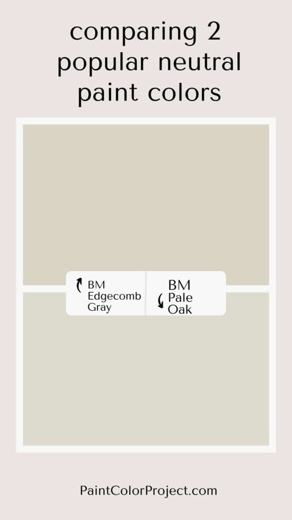 edgecomb gray vs pale oak