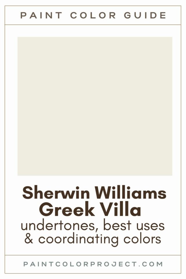 Sherwin Williams Greek Villa: A Complete Color Review! - The Paint ...