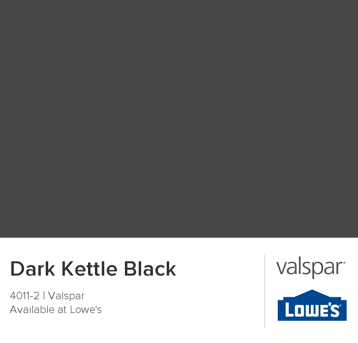 valspar dark kettle black