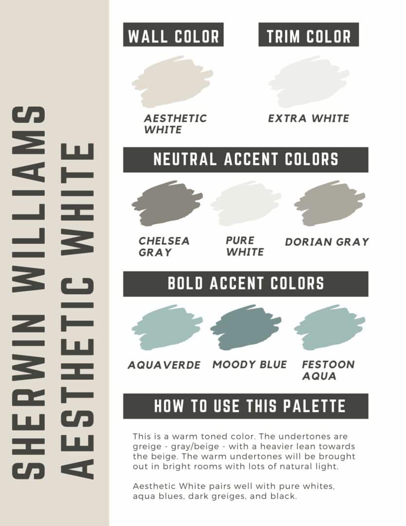 Sherwin Williams Aesthetic White: a complete color review - The Paint ...