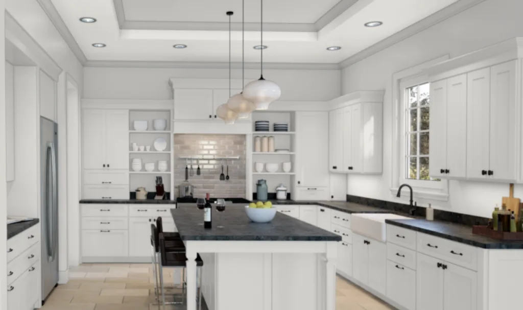 sherwin williams snowbound kitchen