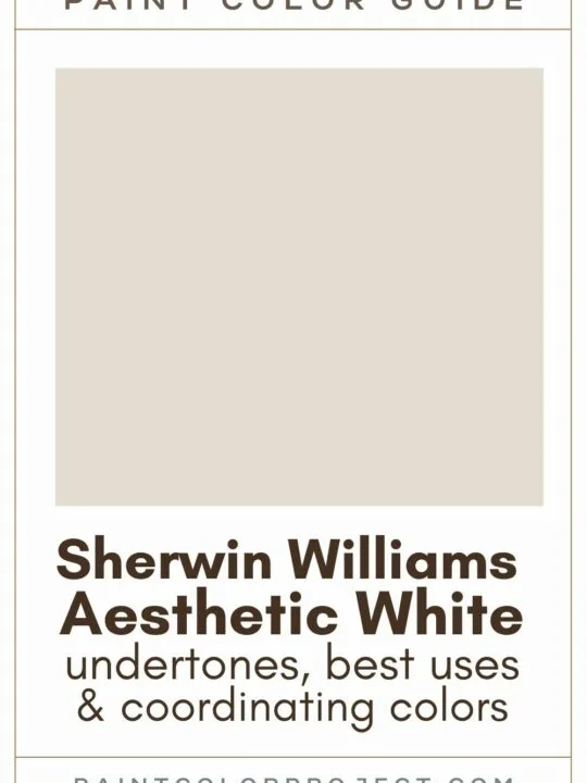 Sherwin Williams aesthetic white paint color guide