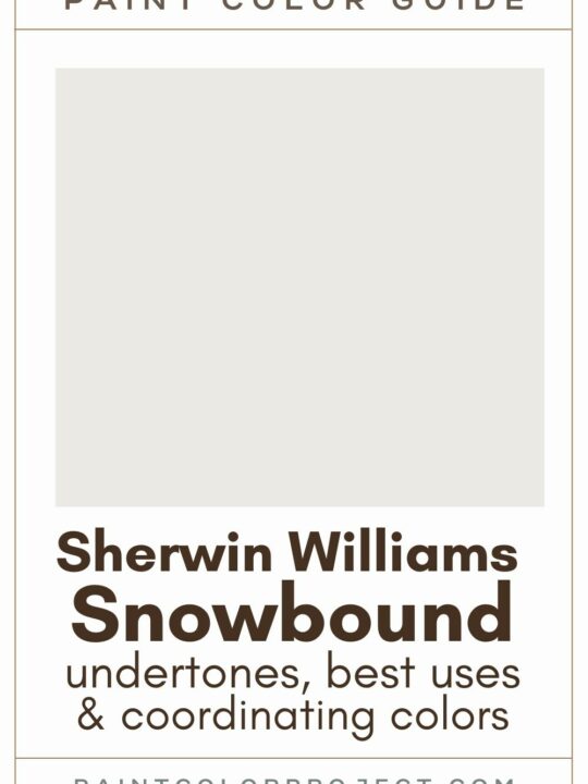 Sherwin Williams snowbound paint color guide