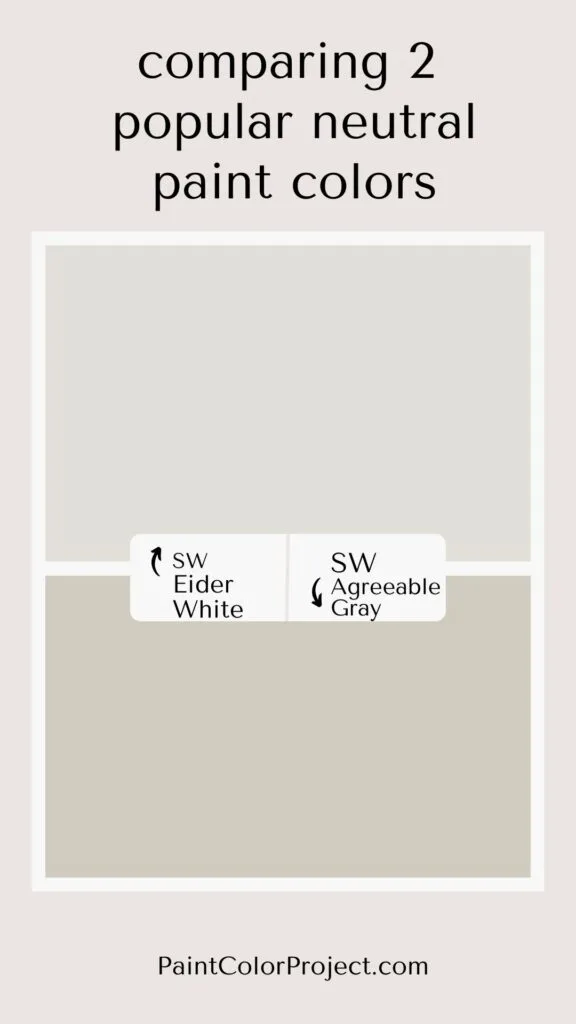 eider white vs agreeable gray