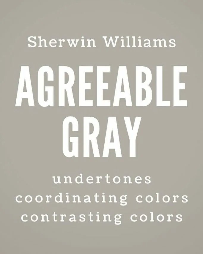 agreeable gray coordinating colors