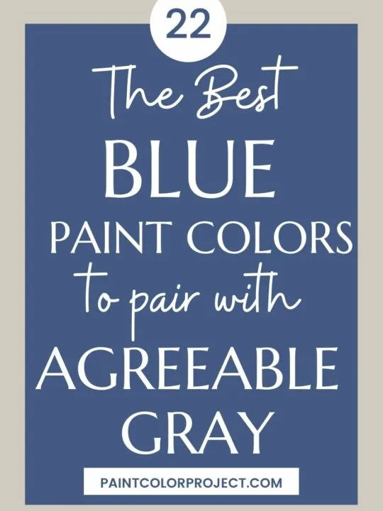 the best blue paint colors to pair with agreeable gray