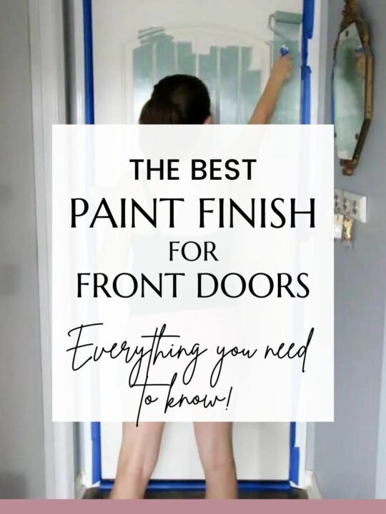 the best paint finish for front doors