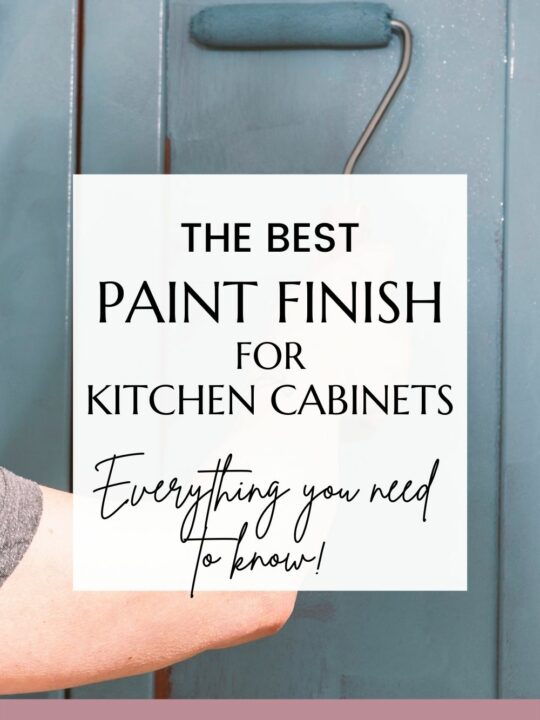 the best paint finish for kitchen cabinets