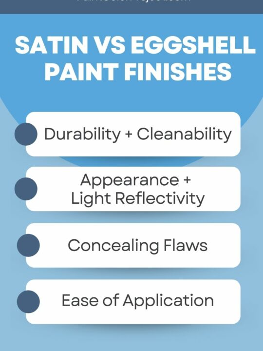 Satin vs Eggshell paint
