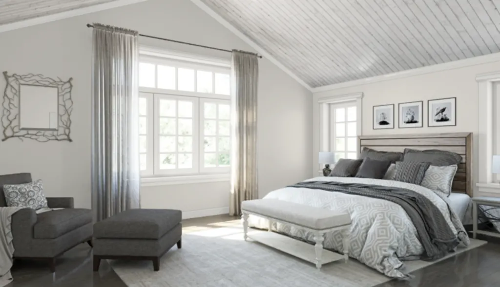 sherwin williams drift of mist bedroom