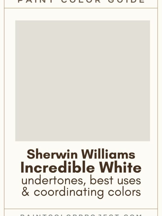Sherwin Williams Incredible White Paint Color guide