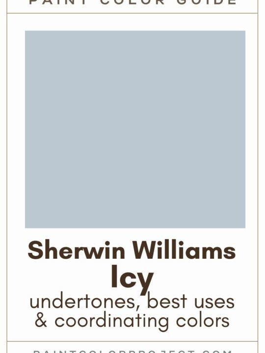 sherwin williams icy paint color guide