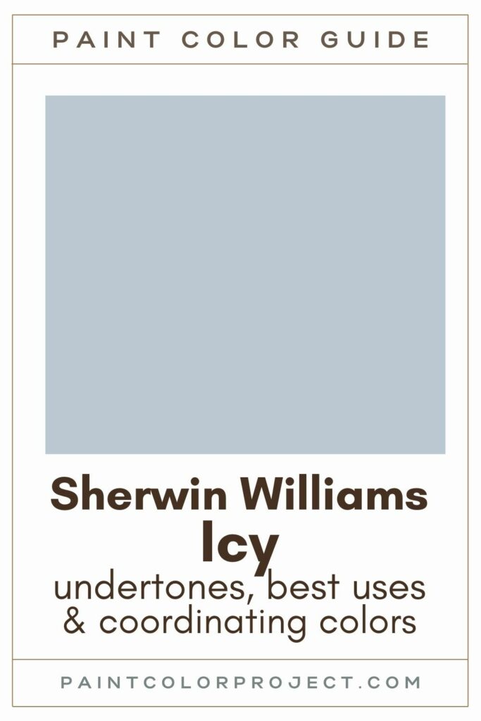 sherwin williams icy paint color guide
