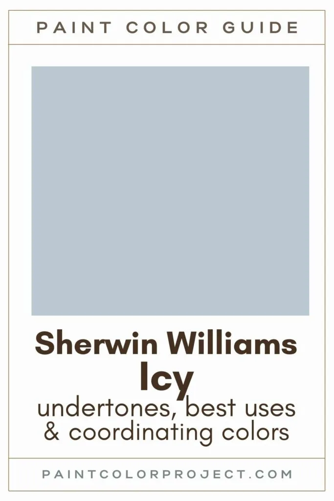 Sherwin Williams Icy: a complete color review - The Paint Color Project