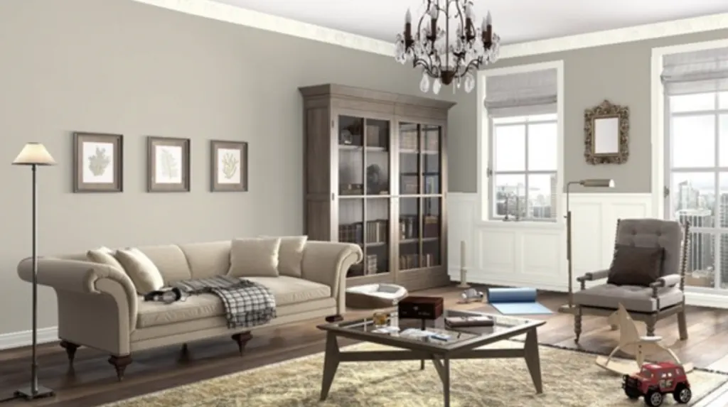 Benjamin moore revere pewter living room